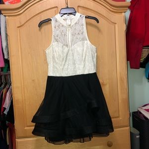 Black and white Homecoming dress